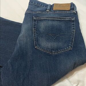 Ralph Lauren Blue Denim Jeans with Leather Patch